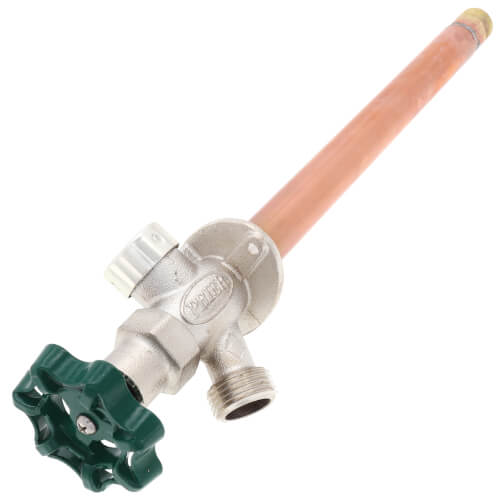 Prier C-144D-10 C-144 Series Freezeless Wall Hydrant 10 Length 1/2 MPT x 1/2 SWT