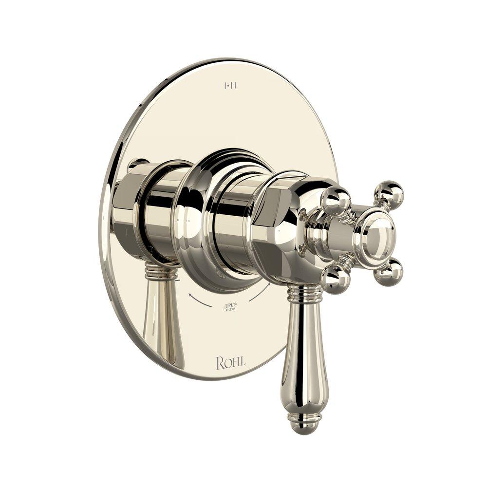 Rohl TTD23W1LMPN Single Handle Pressure Balancing or Thermostatic Valve Trim in Polished Nickel