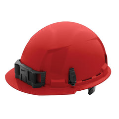 Milwaukee Tool 48-73-1128 Red Front Brim Hard Hat with 6-Point Ratcheting Suspension - Type 1, Class E