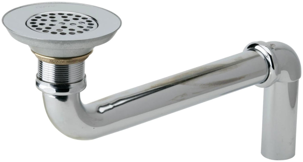 Elkay LKAD18 3-1/2 Drain Chrome Plated Brass Body Strainer and LKADOS Tailpiece