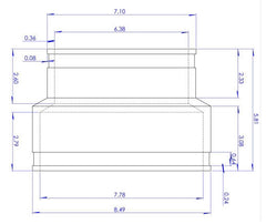 Fernco 1006-66 Coupling 6 x 6 Concrete to Cast Iron/Plastic
