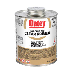 Oatey 30753 Primer, For Use With PVC and CPVC Pipe and Fittings, Clear, 32 oz Container