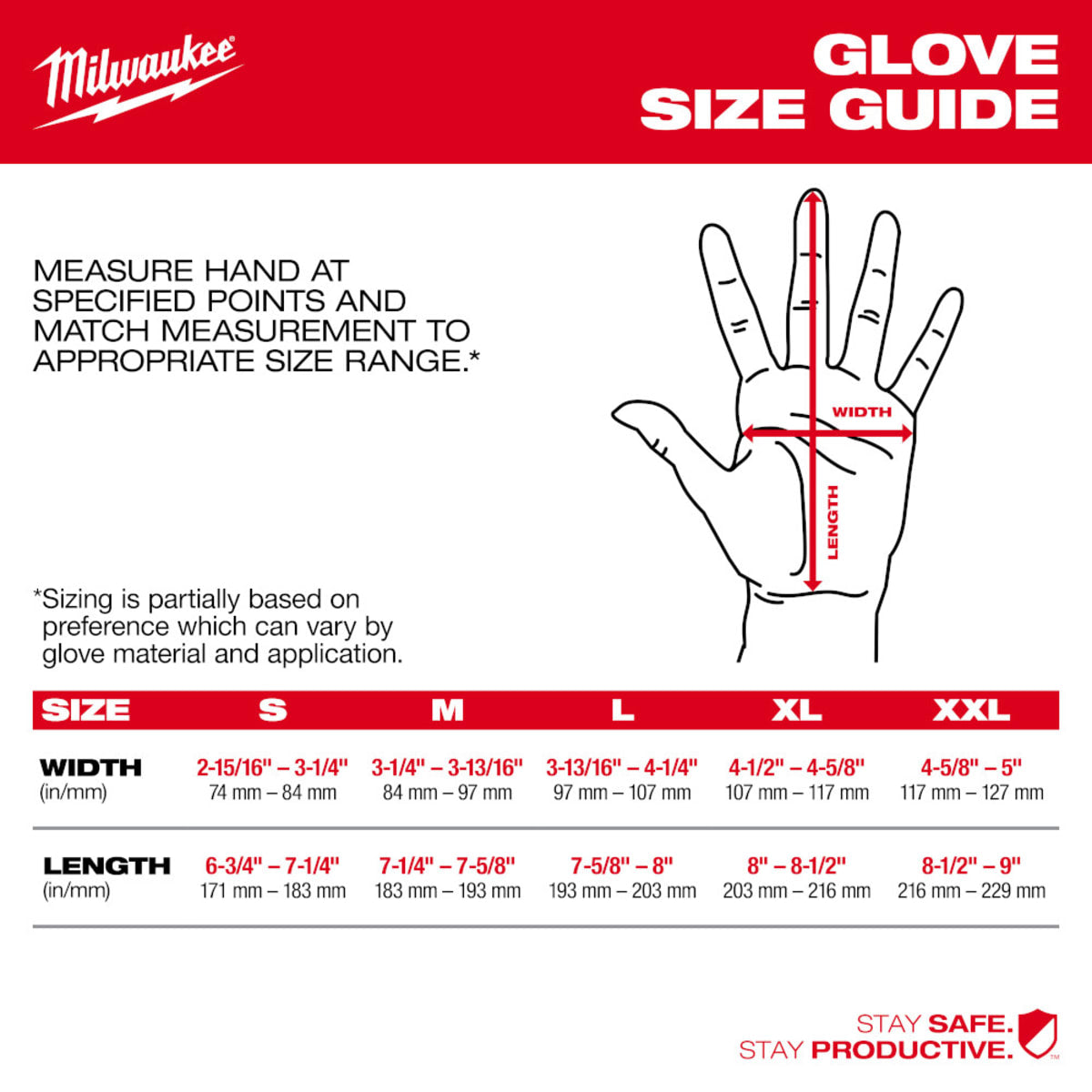 MILWAUKEE 48-73-7124 GLOVES, SLEEVES, & MITTS