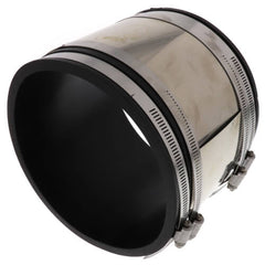 Fernco 1056-66RC Strong Back Flexible Pipe Coupling, 6 in Nominal, Cast Iron/Plastic End Style, PVC