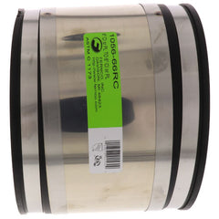Fernco 1056-66RC Strong Back Flexible Pipe Coupling, 6 in Nominal, Cast Iron/Plastic End Style, PVC