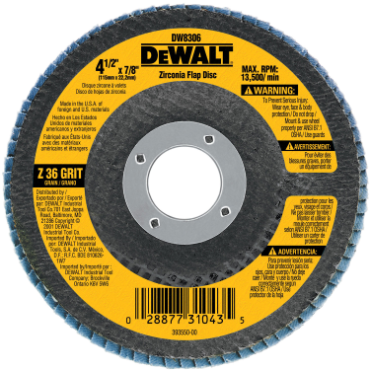 DeWalt DW8306 High Performance Type 29 Flap Discs