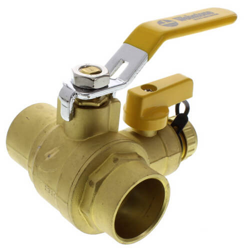 Webstone 50615 1-1/4 Sweat PRO-PAL Full Port Ball Valve w/ Drain