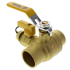 Webstone 50615 1-1/4 Sweat PRO-PAL Full Port Ball Valve w/ Drain