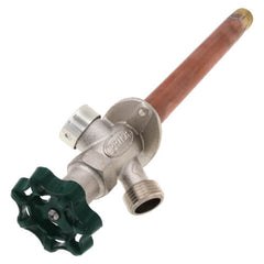 Prier P-164D08 P-164 Series 8 1/2 MPT x 1/2 SWT Inlet Frost-Free Anti-Siphon Quarter-Turn Wall Faucet