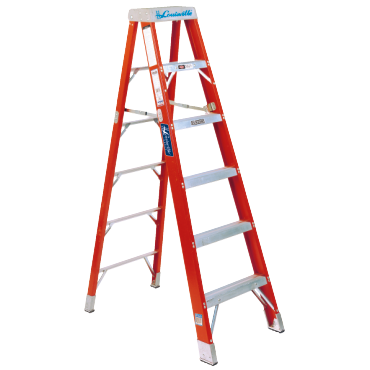 Louisville Ladder FS1410HD Fiberglass Step Ladder 10 ft 375 lb