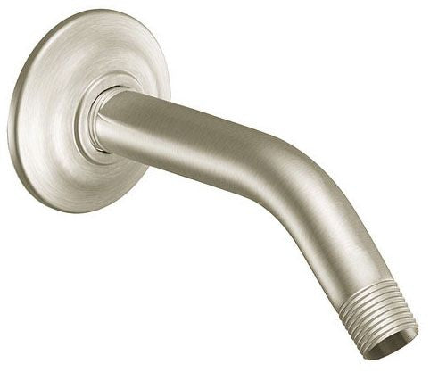 Moen S122BN Rothbury 8 in. Shower Arm and Flange in Brushed Nickel