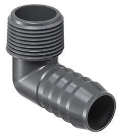 Spears 1413-010 Insert Elbow, 1 Inch, PVC, Insert x Male Threaded