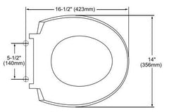 TOTO SS113#03 SoftClose Non Slamming Round Toilet Seat and Lid in Bone