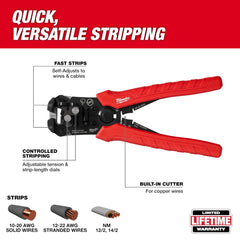 Milwaukee Tool 48-22-3082 Self-Adjusting Wire Stripper & Cutter