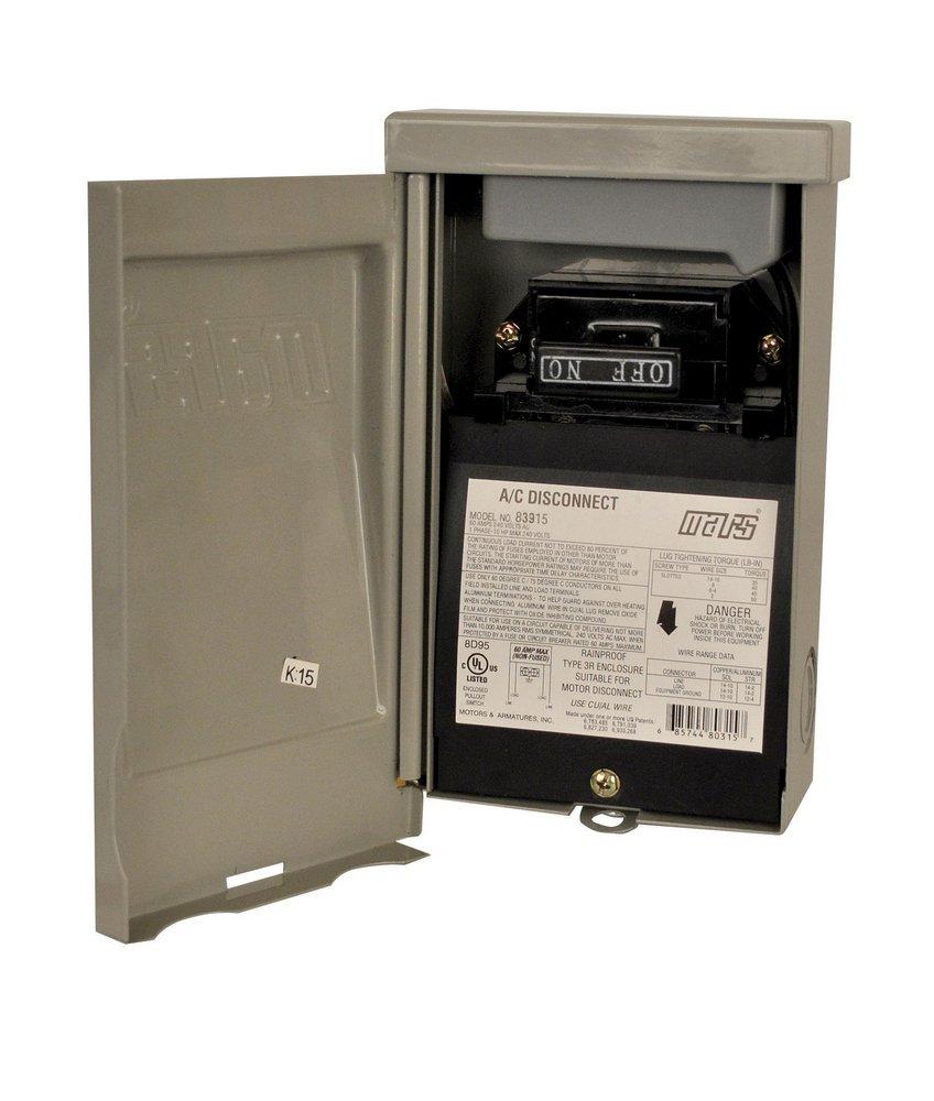 DAIKIN Mars 83915 Non-Fused Disconnect with Surge Protector 60A - 240V Open