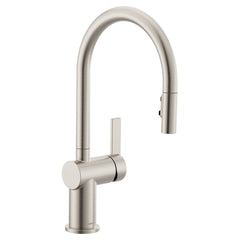 Moen 7622SRS Cia Single-Handle Pull-Down Sprayer Kitchen Faucet with Power Boost in Spot Resist Stainless