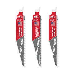 Milwaukee 48-00-5331 The AX with Carbide Teeth for Pruning & Clean Wood SAWZALL Blade 3PK