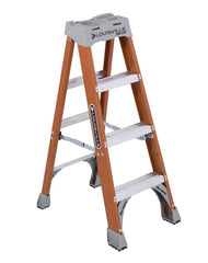 Louisville Ladder FS1504 4-Foot Fiberglass Step Ladder, Type IA, 300 lb Load Capacity