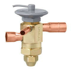 Sporlan 151365 3/8 x 1/2 ODF x ODF R-410A 700 PSI Brass Charge GA Externally Adjustable Balanced Port Thermostatic Expansion Valve