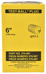 Oatey 270067 Test Ball Plug 6 Inch
