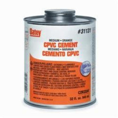 Oatey 31131 32 oz Plastic Orange Pipe Cement