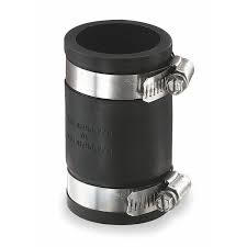 Fernco 1056-125 Flexible Pipe Coupling, 1-1/4 in Nominal, Plastic End Style, PVC, Domestic