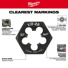 Milwaukee Tool 49-22-5601 17PC Metric Tap and Die Set