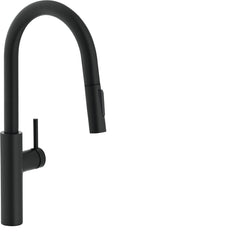 Franke PES-PD-MBK Pescara 17-inch Single Handle Pull-Down Kitchen Faucet in Matte Black