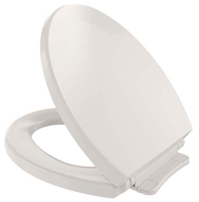 Toto SS113#12 SoftClose Non Slamming Round Toilet Seat and Lid Sedona Beige