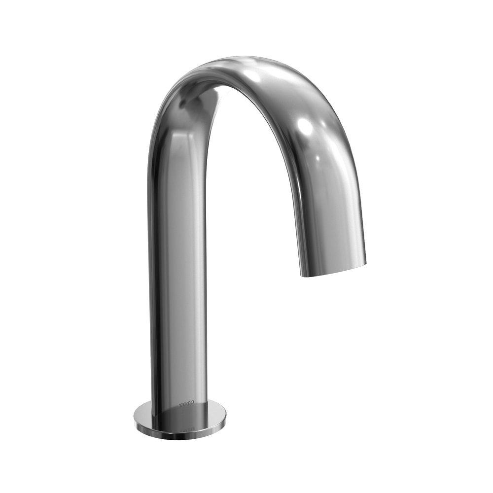 TOTO TLE24006U1#CP Gooseneck ECOPOWER or AC 0.5 GPM Touchless Bathroom Faucet Spout, 10 Second On-Demand Flow, Polished Chrome