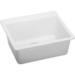 Elkay ELG2522WH0 Quartz Classic 25 x 22 x 9-1/2 Single Bowl Drop-in Sink White