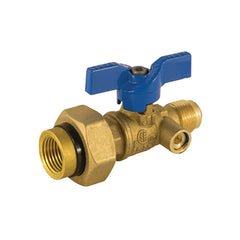 JOMAR 101-513DU Gas Ball Valve, 2 Piece, Integrated Dielectric Union End, 600 WOG