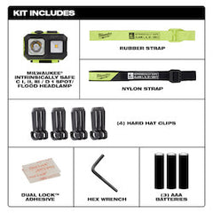 Milwaukee 2004HZL Intrinsically Safe Class I, II, III / D 1 Spot/Flood Headlamp