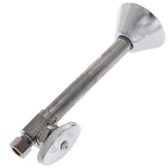 BrassCraft CS41BXC CS41B Series 1/2 x 3/8 in. Sweat x OD Compression Knurled Oval Handle Straight Supply Stop Valve in Chrome Plated