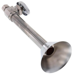 BrassCraft CS41BXC CS41B Series 1/2 x 3/8 in. Sweat x OD Compression Knurled Oval Handle Straight Supply Stop Valve in Chrome Plated