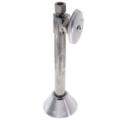 BrassCraft CS41BXC CS41B Series 1/2 x 3/8 in. Sweat x OD Compression Knurled Oval Handle Straight Supply Stop Valve in Chrome Plated