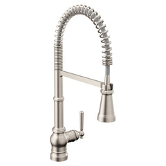 Moen S72103SRS Paterson Single Handle Pull Down Kitchen Faucet in Spot Resist Stainless