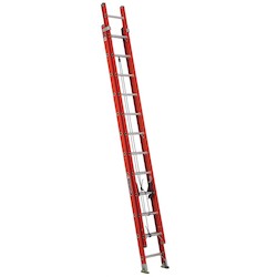 Louisville Ladder FE3224 24-Foot Fiberglass Extension Ladder 300 lb Load Capacity