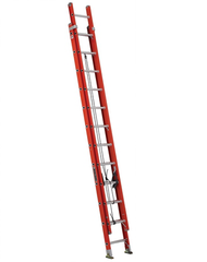 Louisville Ladder FE3224 24-Foot Fiberglass Extension Ladder 300 lb Load Capacity