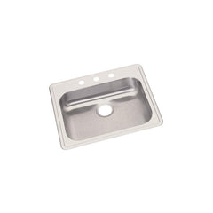Dayton GE125213 Kitchen Sink 25 x 21-1/4 x 5-3/8 3-Hole Single Bowl Drop-In Sink