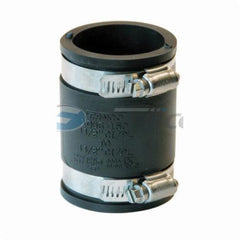 Fernco 1056-150 Flexible Pipe Coupling, 1-1/2 in Nominal, Plastic End Style, PVC