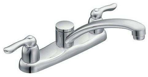 Moen 7906 Kitchen Faucet 2-Handle Standard in Chrome Plated