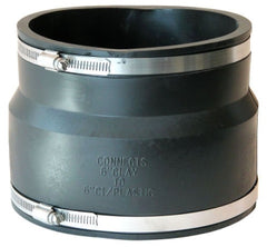 Fernco 1002-66 Flexible Coupling 6 inch Clay x PVC