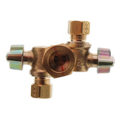 BrassCraft KTCR1901DVXR 1/2 x 3/8 x 3/8 in. Compression x OD Compression x OD Compression Ball Handle Angle Supply Stop Valve