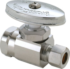 BrassCraft OR12XC Multi-Turn Water Stop, Straight Valve, 1/2 Inch FIP x 3/8 Inch OD Compression