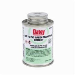 Oatey 30900 4 oz. Plastic Green Pipe Cement Medium Fast ABS to PVC Transition Cement