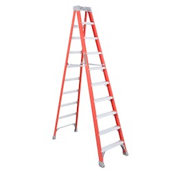 Louisville Ladder FS1510 10-Foot Fiberglass Step Ladder Type IA 300-Pound Load Capacity