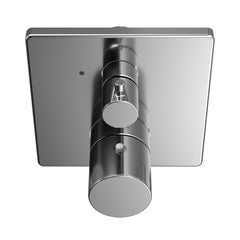 Toto TBV02403U#CP Square Thermostatic Mixing Valve with Volume Control Shower Trim