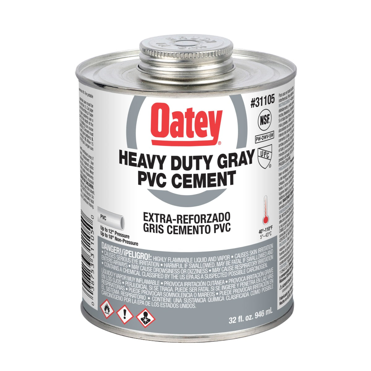 OATEY 31105 ADHESIVES, GLUES & CEMENTS