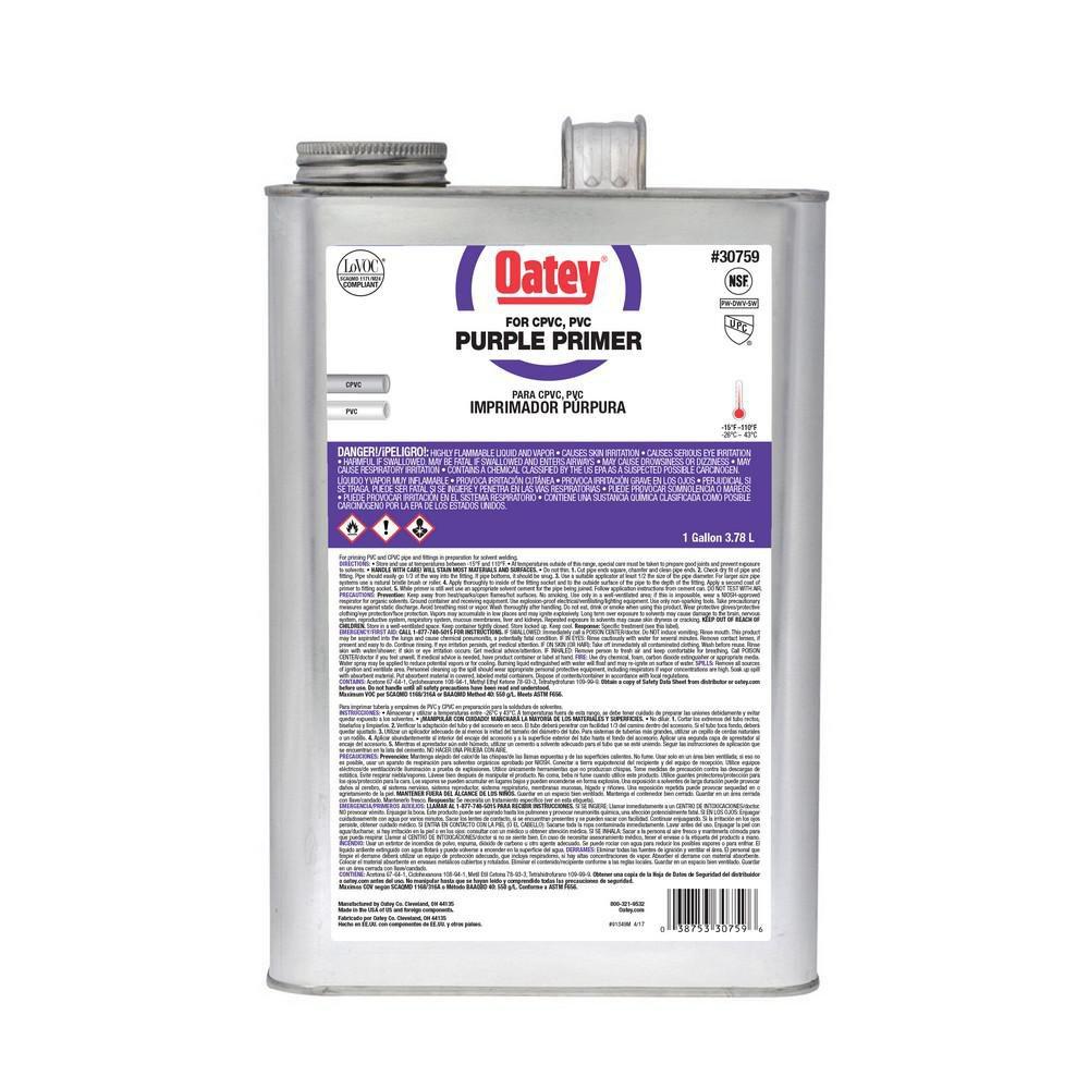 Oatey 30759 1 Gal PVC Purple Primer